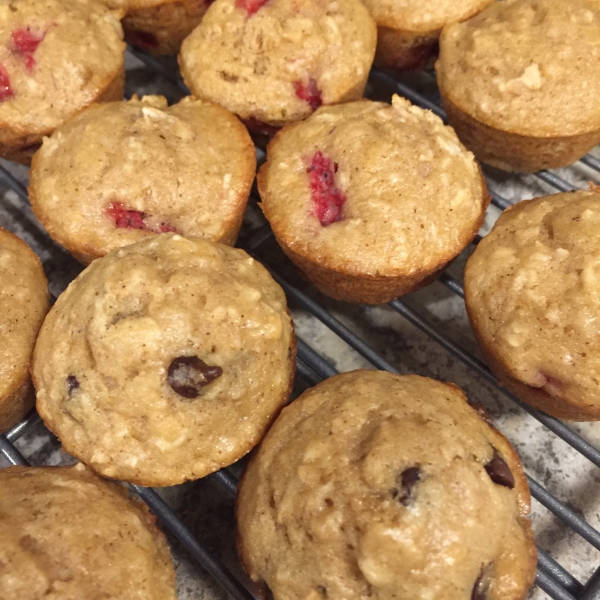 Strawberry Oat Muffins