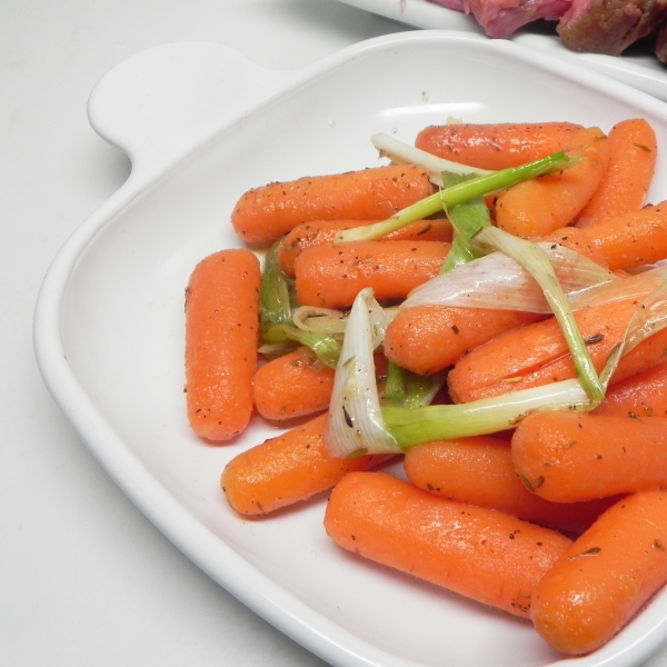 Confit of Leeks and Baby Carrots