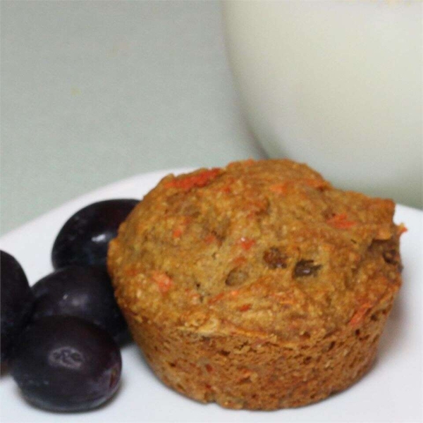 Whole Wheat Carrot-Raisin Muffins