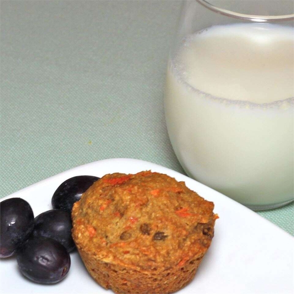 Whole Wheat Carrot-Raisin Muffins