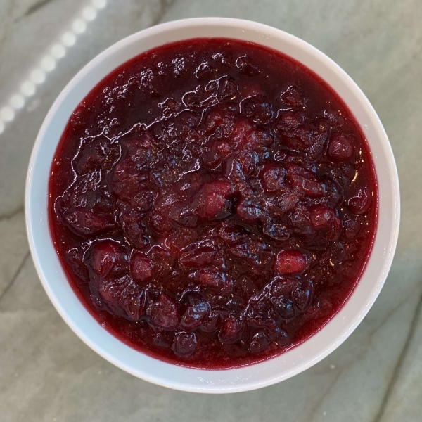 Maple Syrup Cranberry Sauce