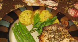 Anchovies-Rosemary Pork Chops