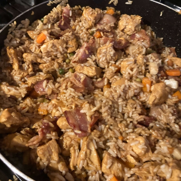 Bacon and Chicken Fried Rice