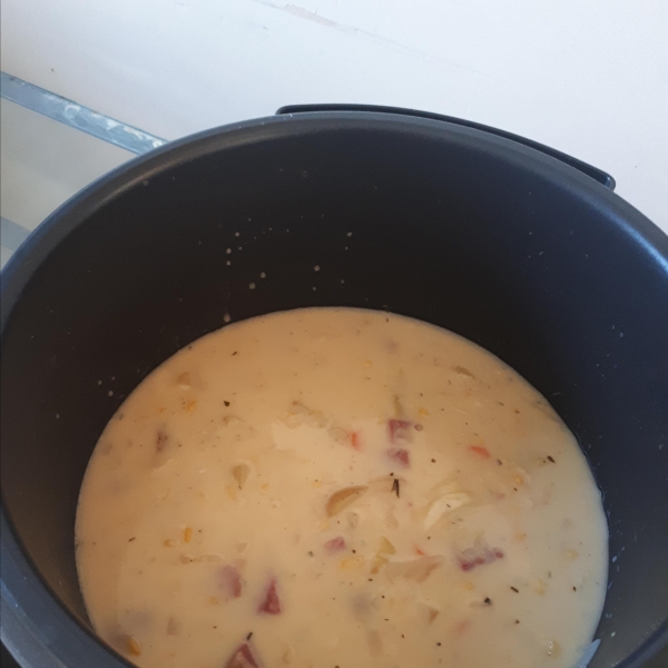 Cabbage and Corned Beef Chowder