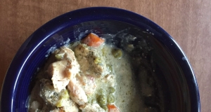 Healthier Slow Cooker Chicken Stroganoff