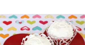 Cherry Amish Friendship Bread Cupcakes with Buttercream Frosting