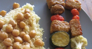 Tempeh Kabobs with Moroccan Couscous