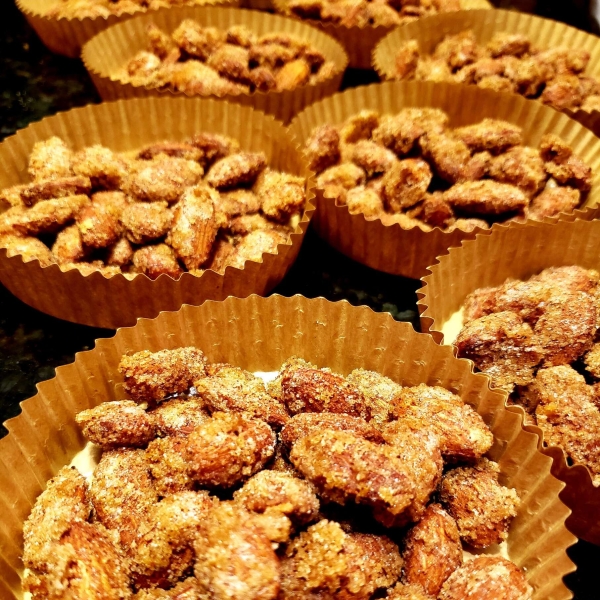 Sweet and Spicy Roasted Almonds