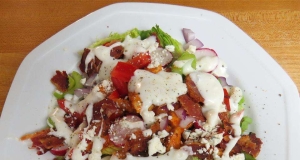 Buffalo Chicken Salad with Bacon and Blue Cheese