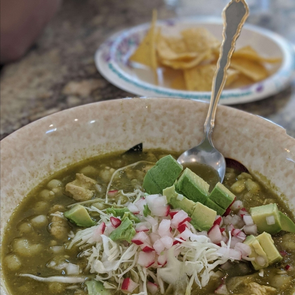 Instant Pot Chicken Posole Verde