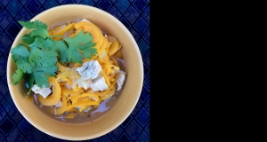 Butternut Squash Noodle Soup with Turkey