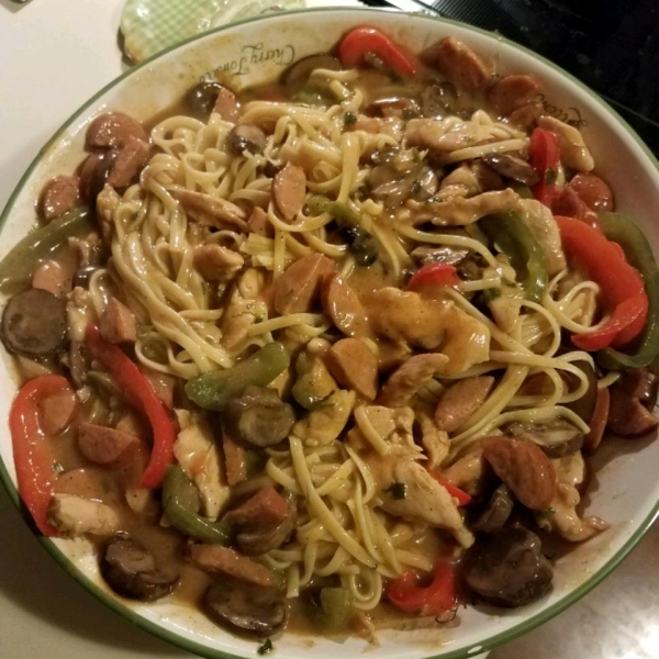 Andouille and Chicken Creole Pasta