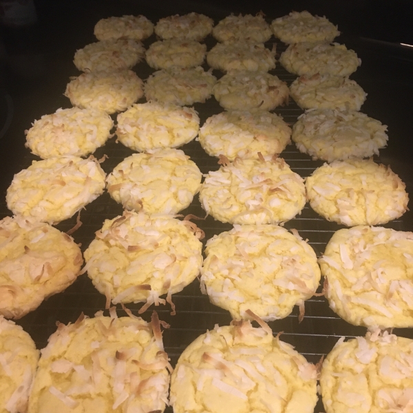 Coconut Delight Cake Mix Cookies