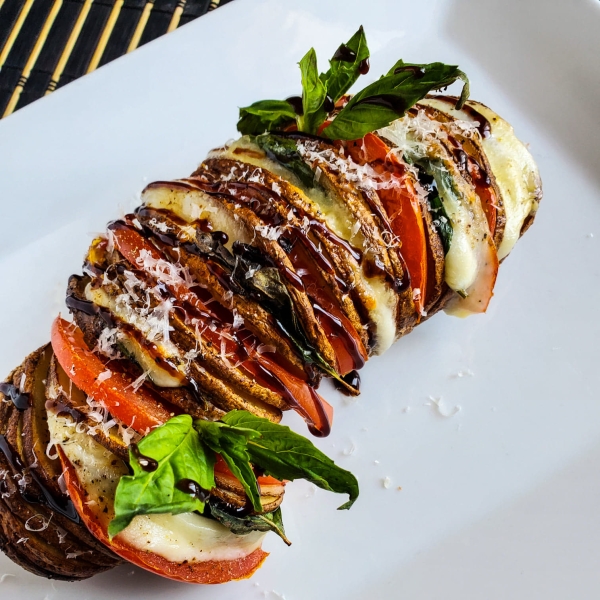 Caprese Hasselback Potatoes