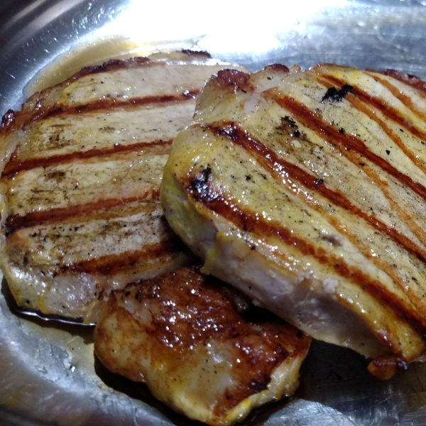 Pork Chops with Dill Pickle Marinade