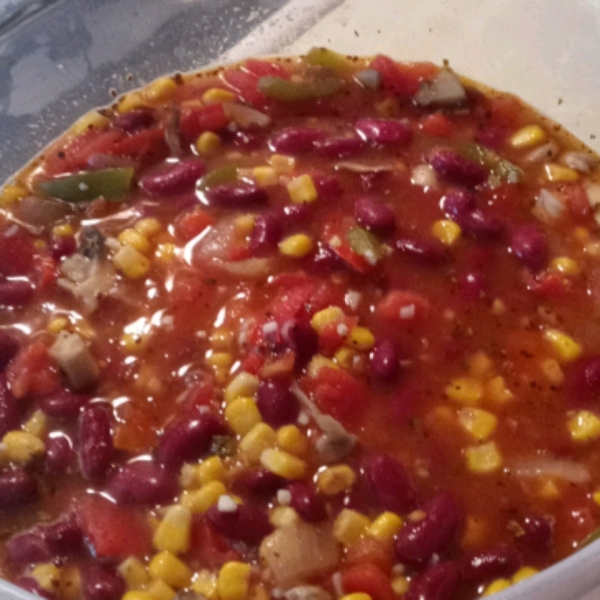 Insanely Easy Vegetarian Chili