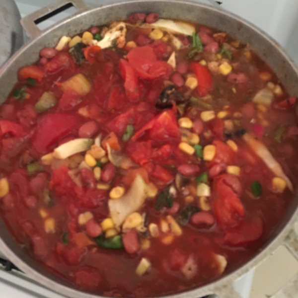 Insanely Easy Vegetarian Chili