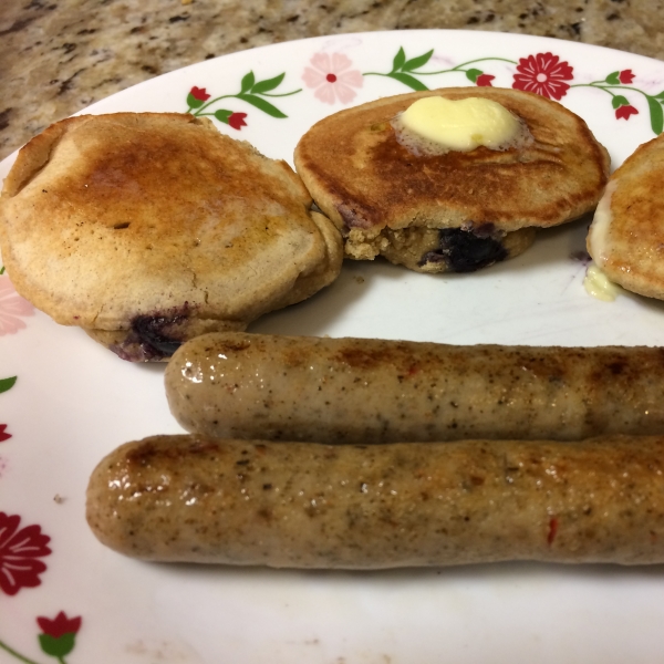 Blueberry Oatmeal Pancakes