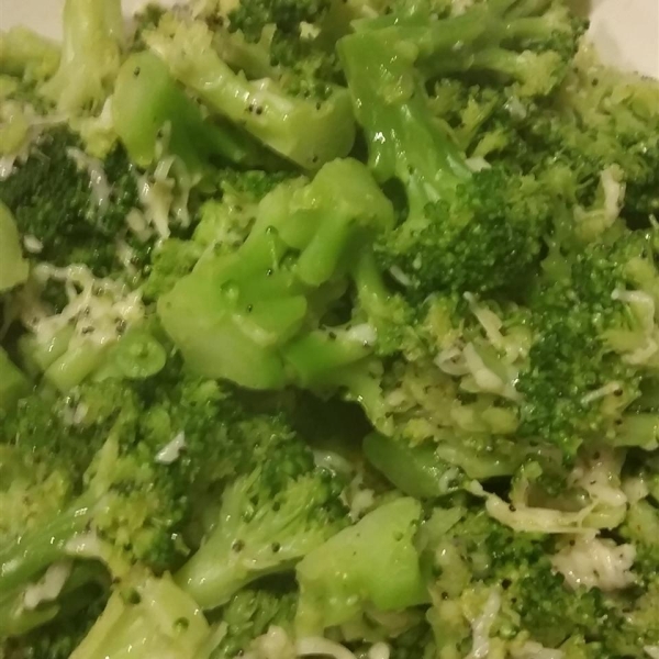 Broccoli with Poppy Seed Butter and Parmesan Cheese