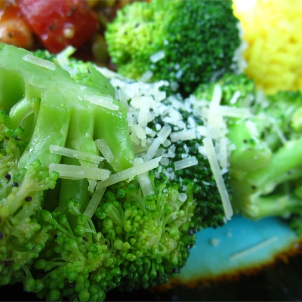 Broccoli with Poppy Seed Butter and Parmesan Cheese