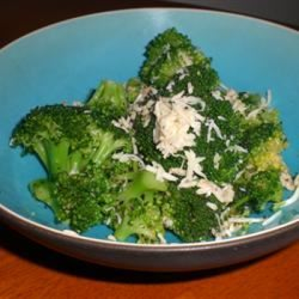 Broccoli with Poppy Seed Butter and Parmesan Cheese