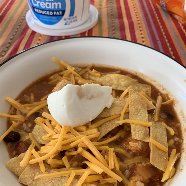 Healthier Slow-Cooker Chicken Tortilla Soup