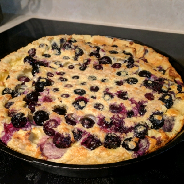 Paleo Blueberry Cast Iron Pancake