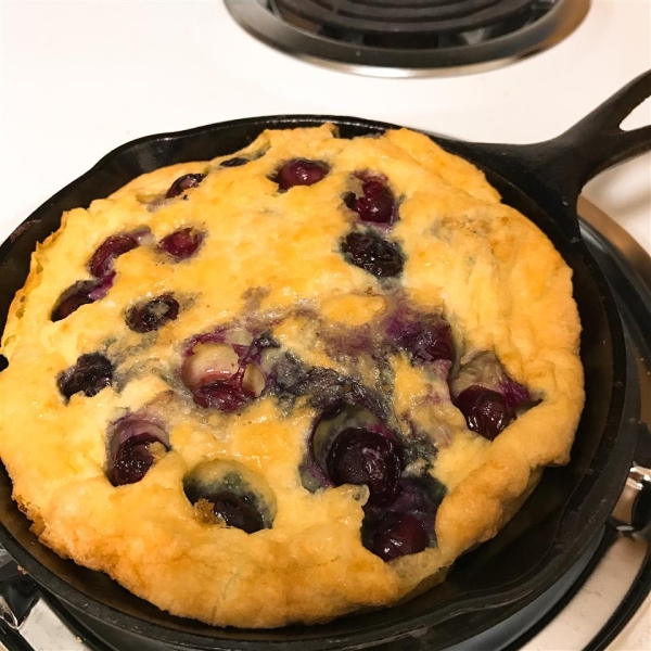 Paleo Blueberry Cast Iron Pancake