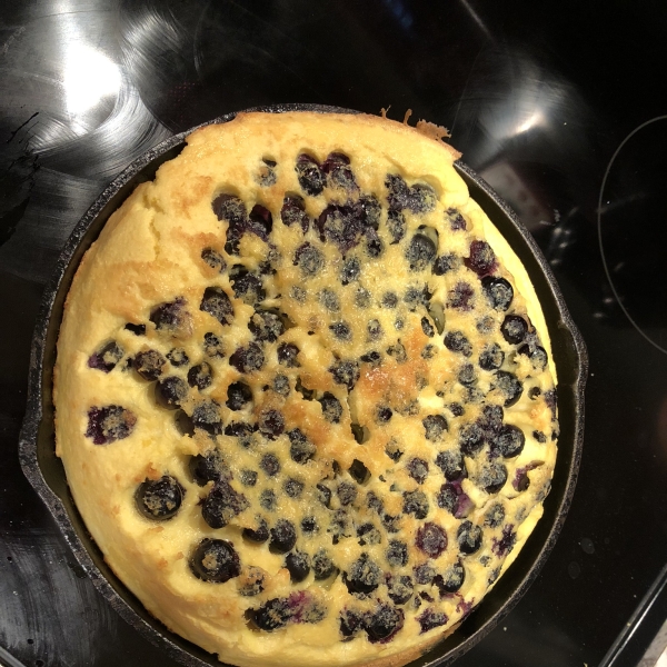 Paleo Blueberry Cast Iron Pancake