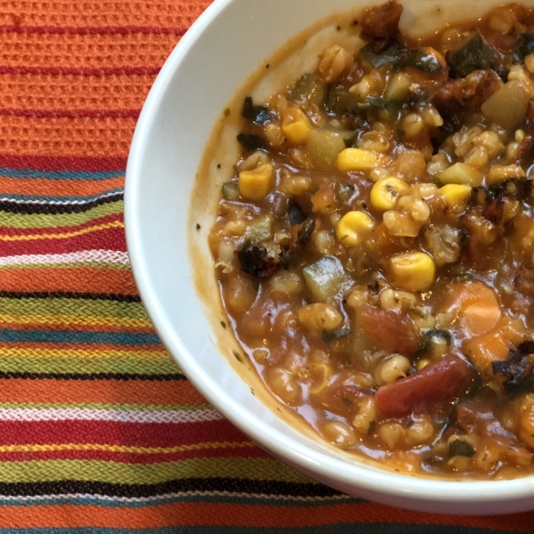 Instant Pot® Vegan Vegetable and Barley Soup