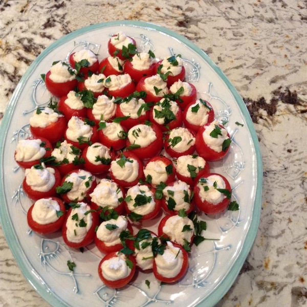 Creamy Shrimp Stuffed Cherry Tomatoes