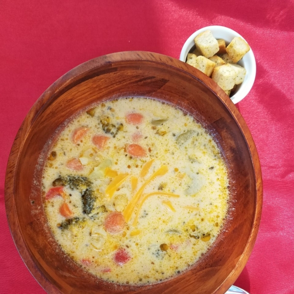 Cheesy Vegetable Soup I