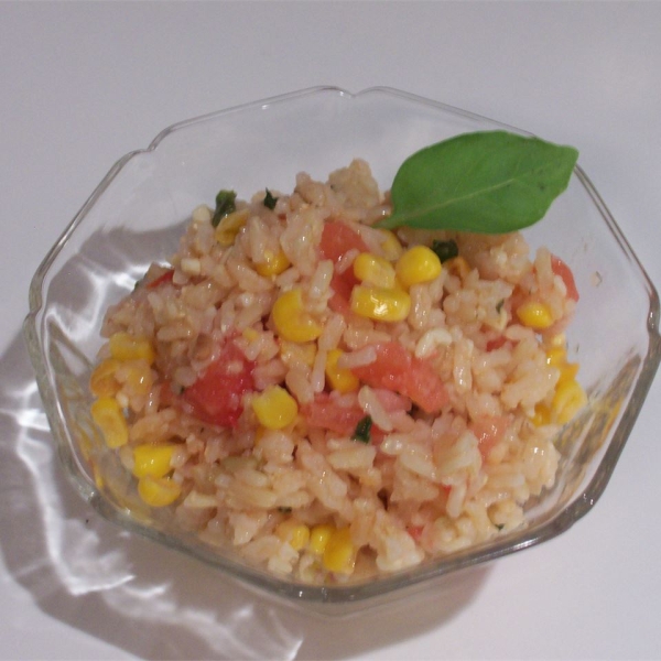 Roasted Corn and Basmati Rice Salad