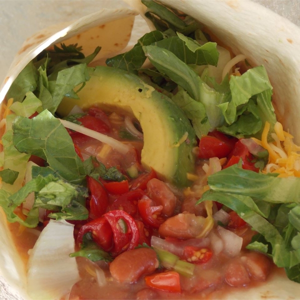 Vegetarian Bean Burritos