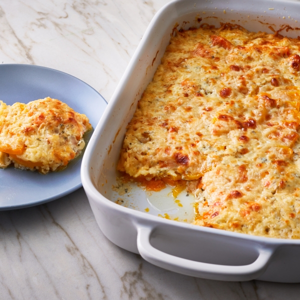 Scalloped Sweet Potatoes and Butternut Squash