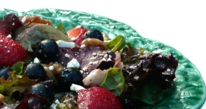 Spring Salad with Blueberry Balsamic Dressing