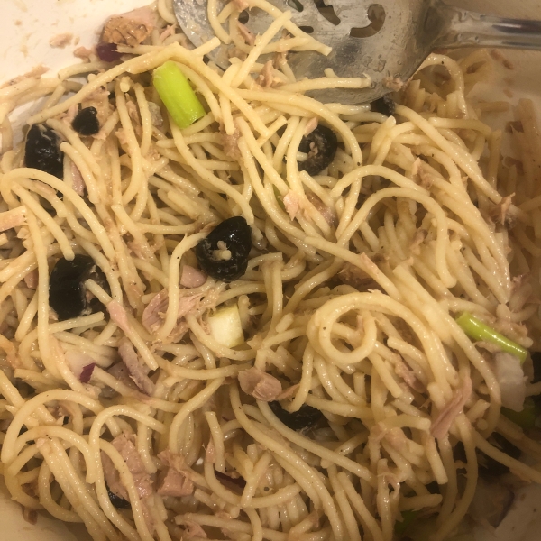 Tuna Piccata Pasta Salad