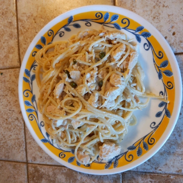 Tuna Piccata Pasta Salad