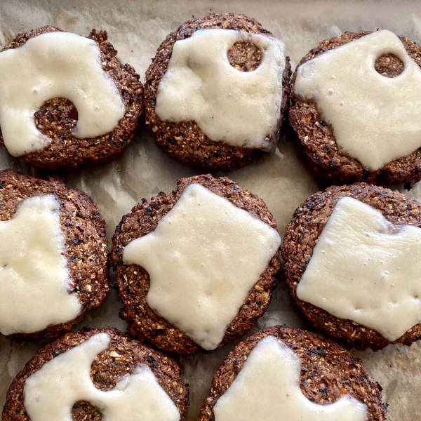 Air Fryer Black Garlic-Cauliflower Patties