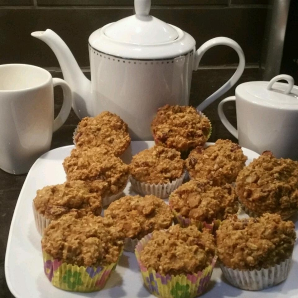 Cran-Orange Oatmeal Muffins