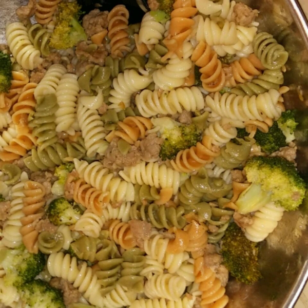 Lemon Broccolini and Sausage Pasta