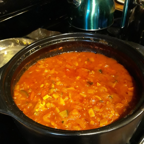 Carla's Veggie-Loaded Chicken Cacciatore