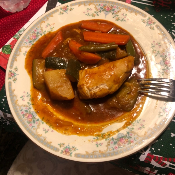 Carla's Veggie-Loaded Chicken Cacciatore