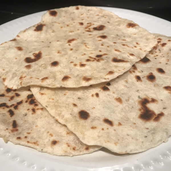 Skillet Garlic Flatbread