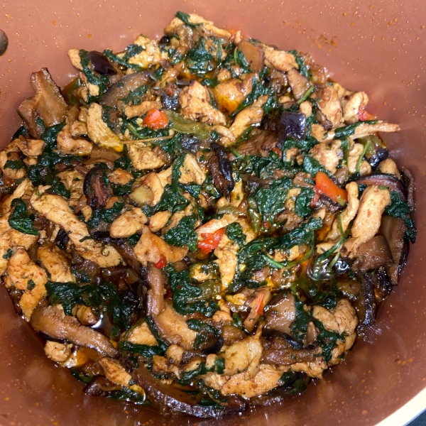 Chicken Eggplant Stir-Fry