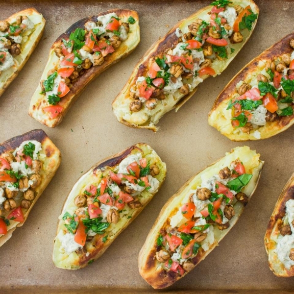 Stuffed Mediterranean Baked Potatoes