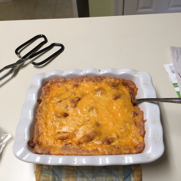 Spicy Cheesy Refried Beans
