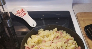 Skillet Ham, Cabbage and Potatoes