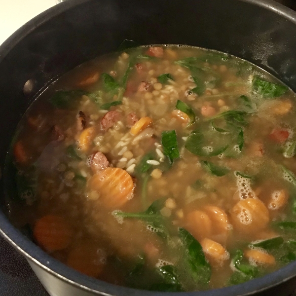 Spinach Lentil Soup