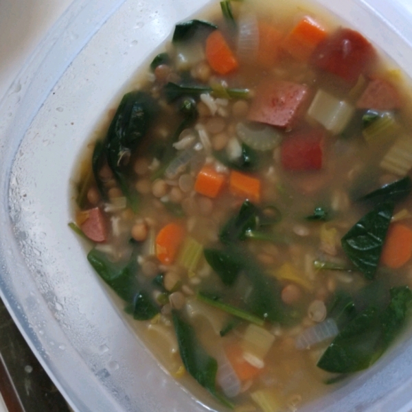 Spinach Lentil Soup